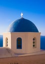 Blue Church Dome, Greece Royalty Free Stock Photo