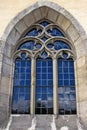 blue Church window Royalty Free Stock Photo