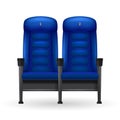 Blue Cinema Seats Illustration