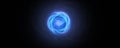 Blue circle energy clouds background