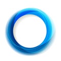 Blue circle frame