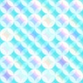blue circle mosaic seamless pattern