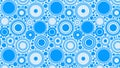 Blue Circle Pattern Vector Graphic Royalty Free Stock Photo