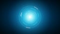 blue circle technology abstract vector background,futuristic science cyberspace background,artificial intelligence technology Royalty Free Stock Photo