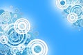 Blue Circles Abstract Royalty Free Stock Photo
