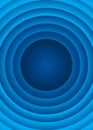 Blue circles background. Isolated Vector Illustration