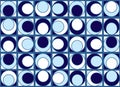 Blue circles pattern