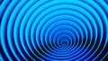 Blue circles spiral shape, optical illusion. Abstract pattern