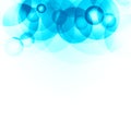 Blue circles on a white background Royalty Free Stock Photo