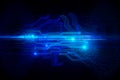 Blue circuit background Royalty Free Stock Photo