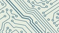 Blue Circuit Board Technology Pattern, vector design Generative AI Royalty Free Stock Photo