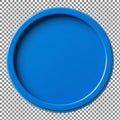 Blue Circular Object on Checkered Background Royalty Free Stock Photo