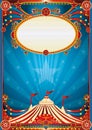 Blue circus background Royalty Free Stock Photo