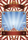 Circus blue sky background Royalty Free Stock Photo
