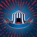 Blue circus burst Royalty Free Stock Photo