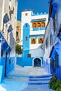 The blue city Chefchaouen Morocco Royalty Free Stock Photo