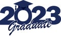 Blue Class of 2023 Graduate Logo