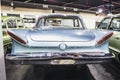 1961 blue a classic American antique car rear view Royalty Free Stock Photo