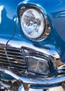 Blue Classic Headlight and Grill