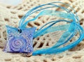 Blue clay amulet Royalty Free Stock Photo