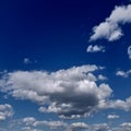 Blue clear sky with white clouds. eps 10