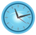 Blue clock