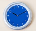 Blue clock