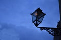 A street lamp in early morning.