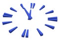 Blue clock illustration