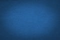 Blue cloth texture Background with black gradient vignette