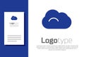 Blue Cloud icon isolated on white background. Logo design template element. Vector Illustration Royalty Free Stock Photo