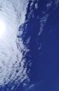 A blue cloud seemed to cover the earth. Royalty Free Stock Photo