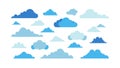 Blue Cloud Sky Pattern Texture, vector design Generative AI Royalty Free Stock Photo
