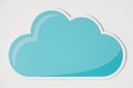 Blue cloud technology symbol icon Royalty Free Stock Photo