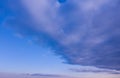 Blue clouds atack horizon