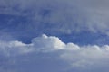 Blue clouds mixed with white, Ateuk Lueng Ie, Aceh Royalty Free Stock Photo