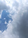 blue and cloudy sky At noon Royalty Free Stock Photo