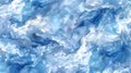 Blue cloudy sky pattern with wispy, layered clouds Ã¢â¬â impres Royalty Free Stock Photo