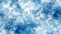 Blue cloudy sky pattern with wispy, layered clouds Ã¢â¬â impres Royalty Free Stock Photo