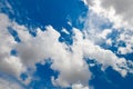 Blue cloudy sky, ultrahigh resolution picture Royalty Free Stock Photo