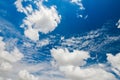 Blue cloudy sky, ultrahigh resolution picture Royalty Free Stock Photo