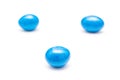 Blue Coated Chocolate Candy Royalty Free Stock Photo