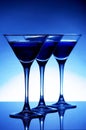 Blue cocktail Royalty Free Stock Photo