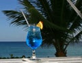 Blue cocktail