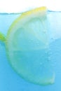 Blue cocktail Lemon Royalty Free Stock Photo