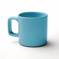Sky Blue Coffee Mug: Minimalistic Design With Bauhaus Functional Style