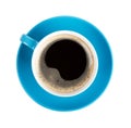 Blue coffee cup Royalty Free Stock Photo