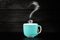 Blue coffee mug Royalty Free Stock Photo
