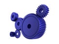 Blue cogs