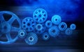 Blue Cogs Gears Business Background Royalty Free Stock Photo